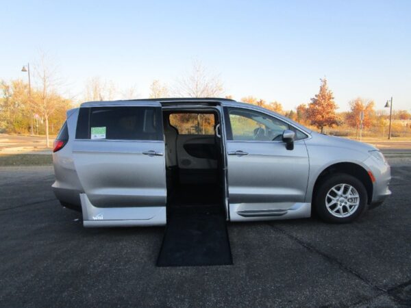 Silver Chrysler Voyager with Vantage Mobility Side Entry Automatic In Floor conversion