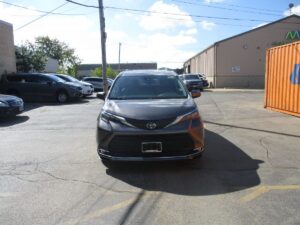 Grey Toyota Sienna with Driverge Rear Entry Manual Fold Out conversion