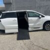 White Honda Odyssey with BraunAbility Side Entry Automatic In Floor conversion