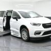 White Chrysler Pacifica with BraunAbility Side Entry Automatic In Floor conversion