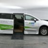 White Chrysler Voyager with BraunAbility Side Entry Automatic Fold Out conversion