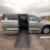 Silver Chrysler Pacifica with BraunAbility Side Entry Automatic Fold Out conversion