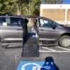 Grey Chrysler Voyager with BraunAbility Side Entry Automatic Fold Out conversion
