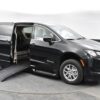 Black Chrysler Voyager with BraunAbility Side Entry Automatic Fold Out conversion