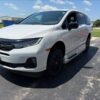 White Honda Odyssey with Vantage Mobility Side Entry Automatic In Floor conversion