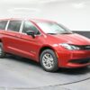 Red Chrysler Voyager with BraunAbility Rear Entry Manual Fold Out conversion