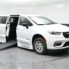 White Chrysler Pacifica with BraunAbility Side Entry Automatic In Floor conversion