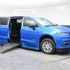 Blue Chrysler Pacifica with BraunAbility Side Entry Automatic Fold Out conversion