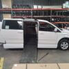 White Dodge Grand Caravan with Vantage Mobility Side Entry Automatic In Floor conversion