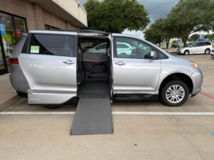 Silver Toyota Sienna with Vantage Mobility Side Entry Automatic In Floor conversion
