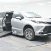 Silver Toyota Sienna with BraunAbility Side Entry Automatic Fold Out conversion