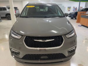 Grey Chrysler Pacifica with BraunAbility Side Entry Automatic Fold Out conversion