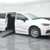 White Chrysler Pacifica with BraunAbility Side Entry Automatic Fold Out conversion