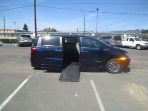 Blue Honda Odyssey with BraunAbility Side Entry Automatic In Floor conversion