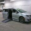 Silver Chrysler Pacifica with BraunAbility Side Entry Automatic Fold Out conversion