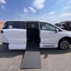 White Honda Odyssey with Vantage Mobility Side Entry Automatic In Floor conversion