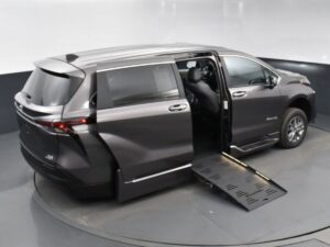 Grey Toyota Sienna with BraunAbility Side Entry Automatic Fold Out conversion