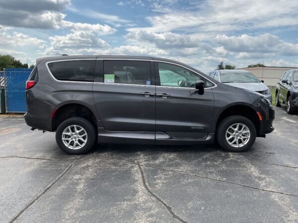Grey Chrysler Voyager with Driverge Side Entry Automatic Fold Out conversion