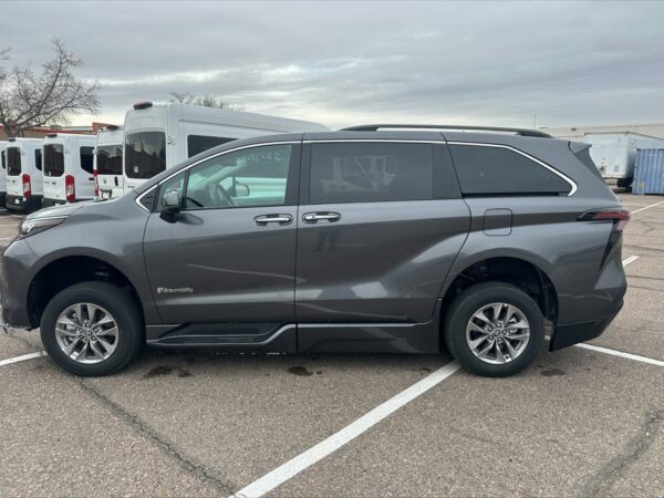 Grey Toyota Sienna with BraunAbility Side Entry Automatic Fold Out conversion