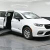 White Chrysler Pacifica with BraunAbility Side Entry Manual Fold Out conversion