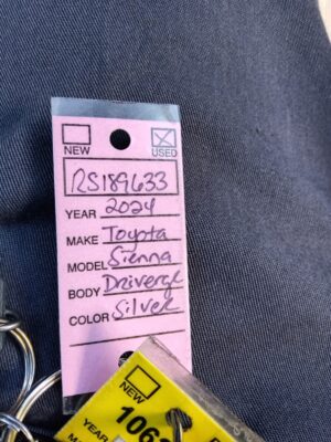 Silver Toyota Sienna with Driverge Rear Entry Manual Fold Out conversion