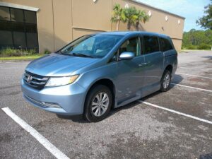 Blue Honda Odyssey with Vantage Mobility Side Entry Automatic In Floor conversion