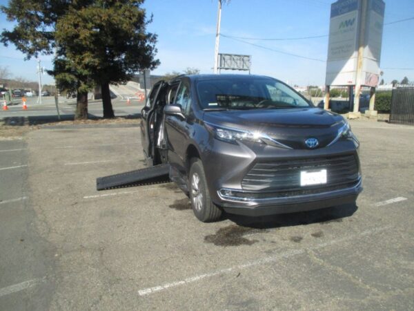 Grey Toyota Sienna with BraunAbility Side Entry Automatic In Floor conversion