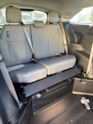 Blue Toyota Sienna with BraunAbility Side Entry Automatic In Floor conversion