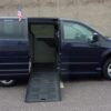 Blue Dodge Grand Caravan with BraunAbility Side Entry Manual Fold Out conversion
