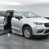 Silver Chrysler Pacifica with BraunAbility Side Entry Automatic In Floor conversion