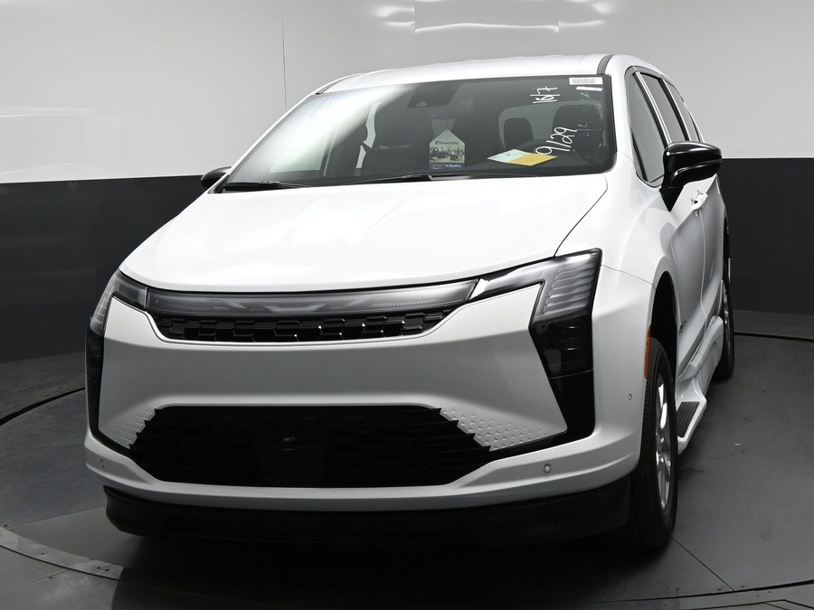 White Chrysler Pacifica with BraunAbility Side Entry Automatic Fold Out conversion