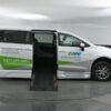 White Chrysler Voyager with BraunAbility Side Entry Automatic Fold Out conversion