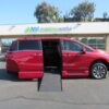 Red Honda Odyssey with Vantage Mobility Side Entry Automatic In Floor conversion