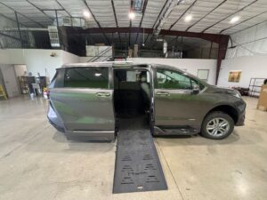 Grey Toyota Sienna with BraunAbility Side Entry Automatic Fold Out conversion