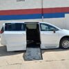 White Chrysler Pacifica with BraunAbility Side Entry Automatic Fold Out conversion