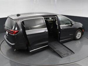 Grey Chrysler Pacifica with BraunAbility Side Entry Automatic Fold Out conversion