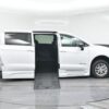 White Chrysler Pacifica with BraunAbility Side Entry Automatic Fold Out conversion