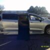 Silver Chrysler Pacifica with BraunAbility Side Entry Automatic In Floor conversion