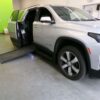 Silver Chevrolet Traverse with BraunAbility Side Entry Automatic In Floor conversion