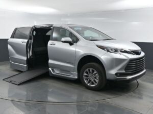 Silver Toyota Sienna with BraunAbility Side Entry Automatic In Floor conversion