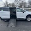 White Chrysler Voyager with BraunAbility Side Entry Manual Fold Out conversion