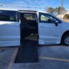 White Chrysler Pacifica with BraunAbility Side Entry Automatic Fold Out conversion
