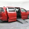 Red Chrysler Pacifica with BraunAbility Side Entry Automatic Fold Out conversion