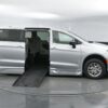 Silver Chrysler Pacifica with BraunAbility Side Entry Automatic Fold Out conversion