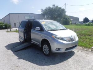 Silver Toyota Sienna with Vantage Mobility Side Entry Automatic In Floor conversion
