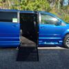 Blue Dodge Grand Caravan with BraunAbility Side Entry Automatic Fold Out conversion