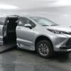 Silver Toyota Sienna with BraunAbility Side Entry Automatic In Floor conversion