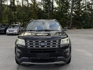 Black Ford Explorer with BraunAbility Side Entry Automatic In Floor conversion