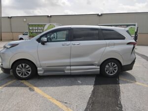 Silver Toyota Sienna with Vantage Mobility Side Entry Automatic In Floor conversion