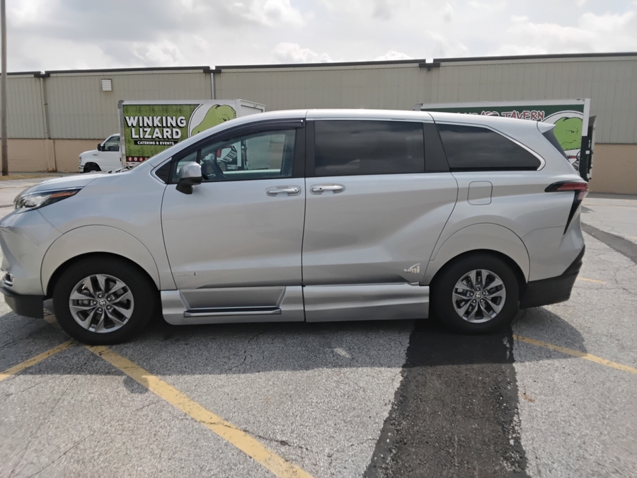 Silver Toyota Sienna with Vantage Mobility Side Entry Automatic In Floor conversion
